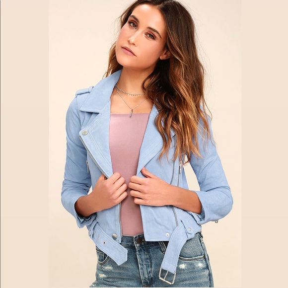 pale blue suede jacket